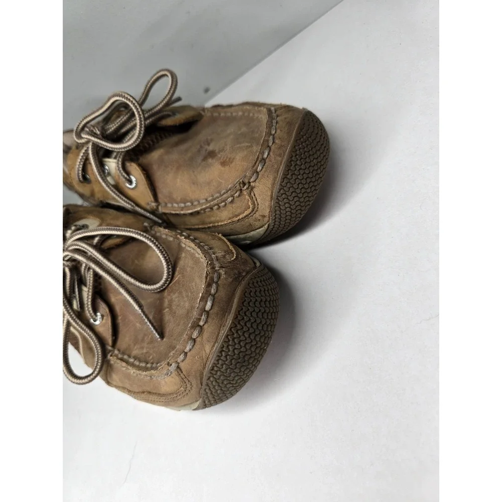 Sperry Sea Kite Sport Moc Boat Shoes Men Brown Leather Lace Water-resistant 10.5